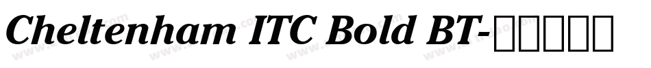 Cheltenham ITC Bold BT字体转换
